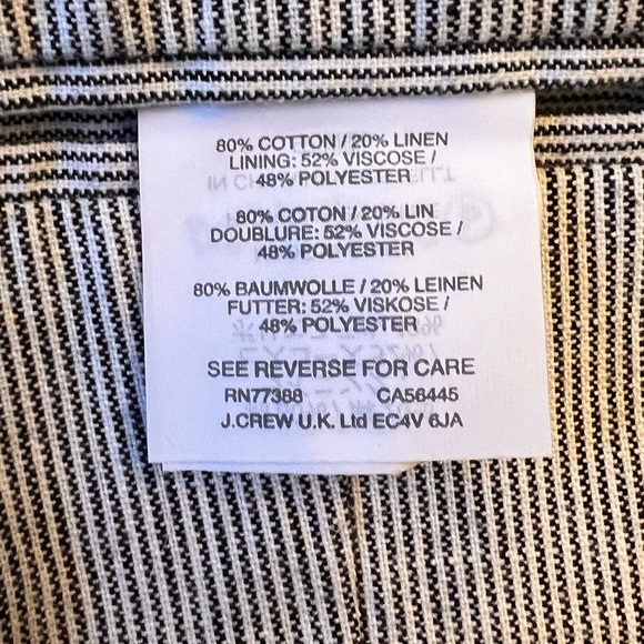 J Crew Ludlow Seersucker Blazer 36S - Picture 5 of 11